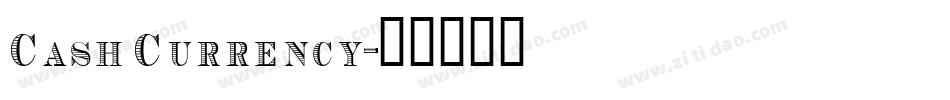 Cash Currency字体转换